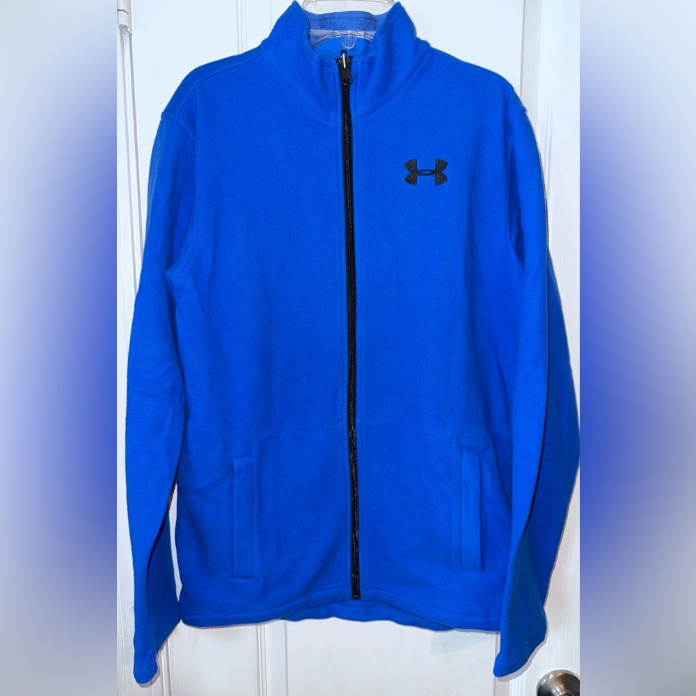 Under Armour Royal Blue Zip-Front Jacket Size Youth XL